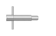 Knurled Knob Quick Release Plunger