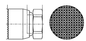 serrated footprint for serated toggle pad