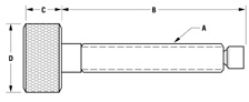 Swivel Style Thumb Screw Diagram