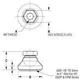 Orignal Stud Style Leveling Device Diagram