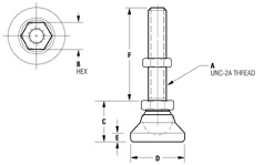 Orignal Stud Style Leveling Device Diagram