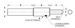 Diagram of Stainless Steel Spring Plunger