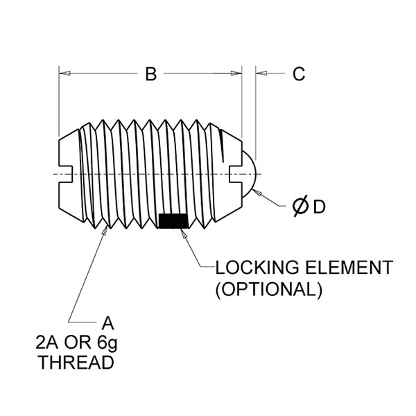 Ball Plungers Steel Vlier