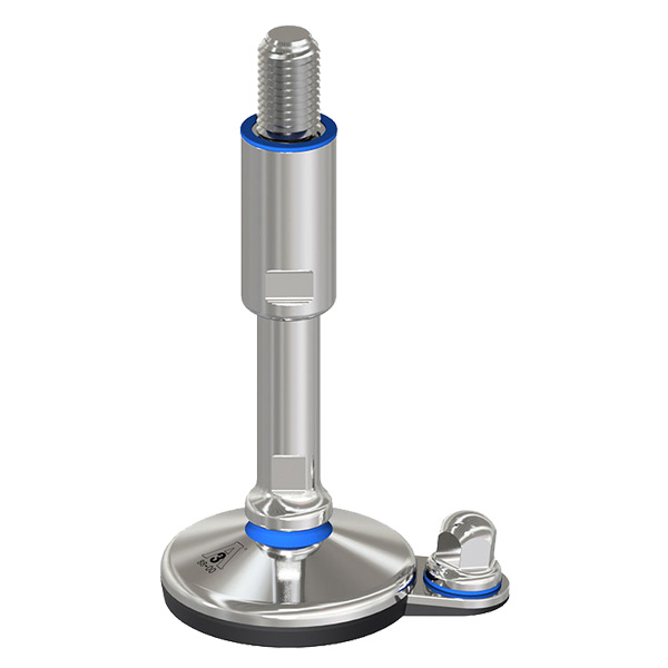Hygienic-Machine-Foot-3A-Vulcanized-Bolt-Down