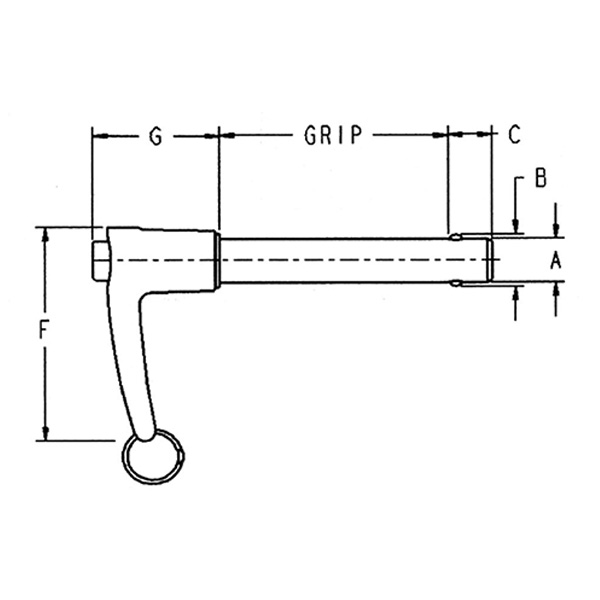 1/4 0.25 Vlier SVLP25CL25 Lock pins 2.5 in in Nominal Diameter Stainless Steel Grip Length 