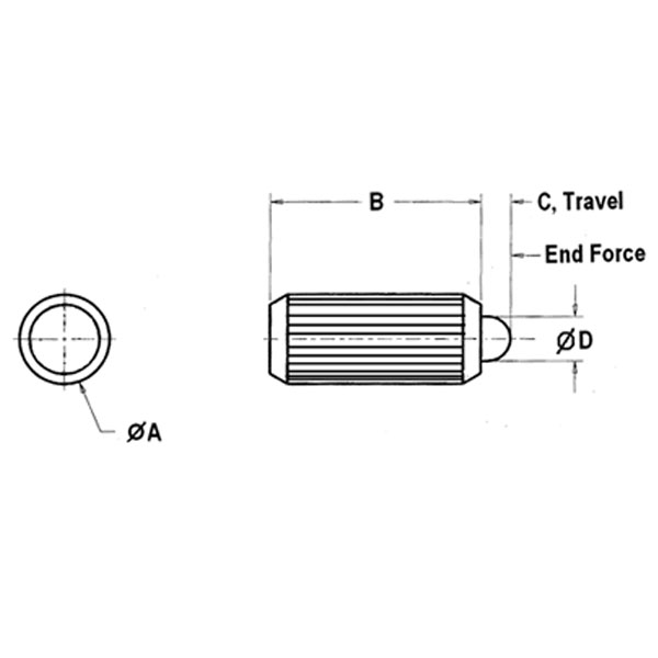 Knurled PressFit Plungers Vlier