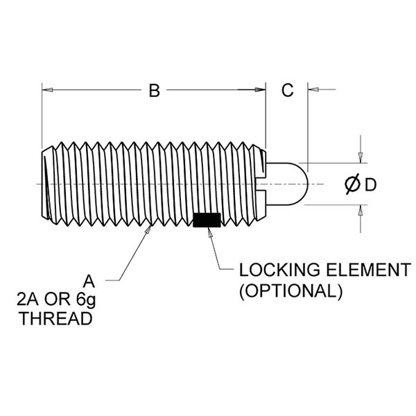 Standard Spring Plungers Stainless Steel Vlier