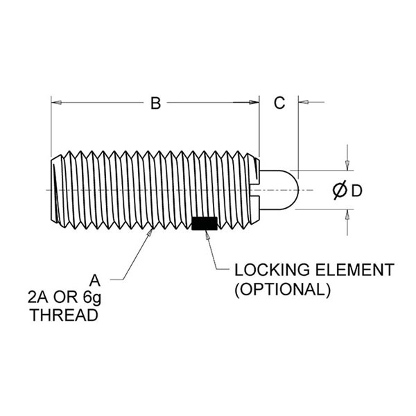 Spring Plungers Steel Vlier